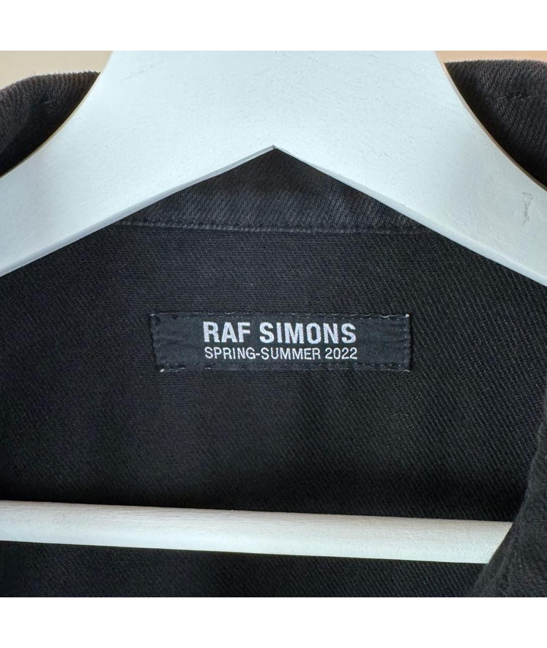 RAF SIMONS Черная хлопковая рубашка, фото 5