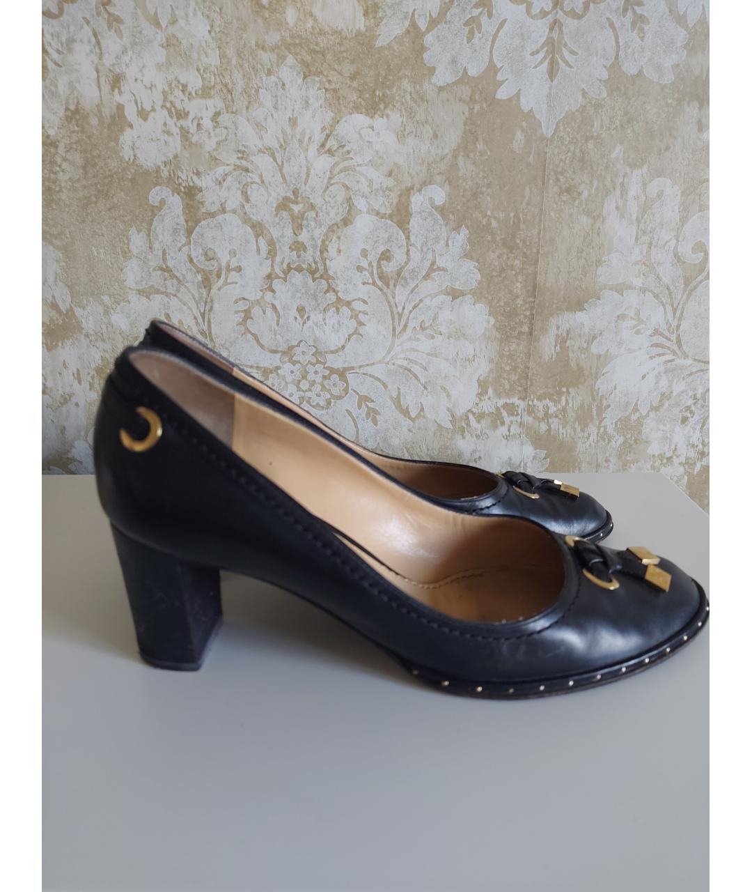 LOUIS VUITTON PRE-OWNED Черные туфли из искусственной кожи, фото 9