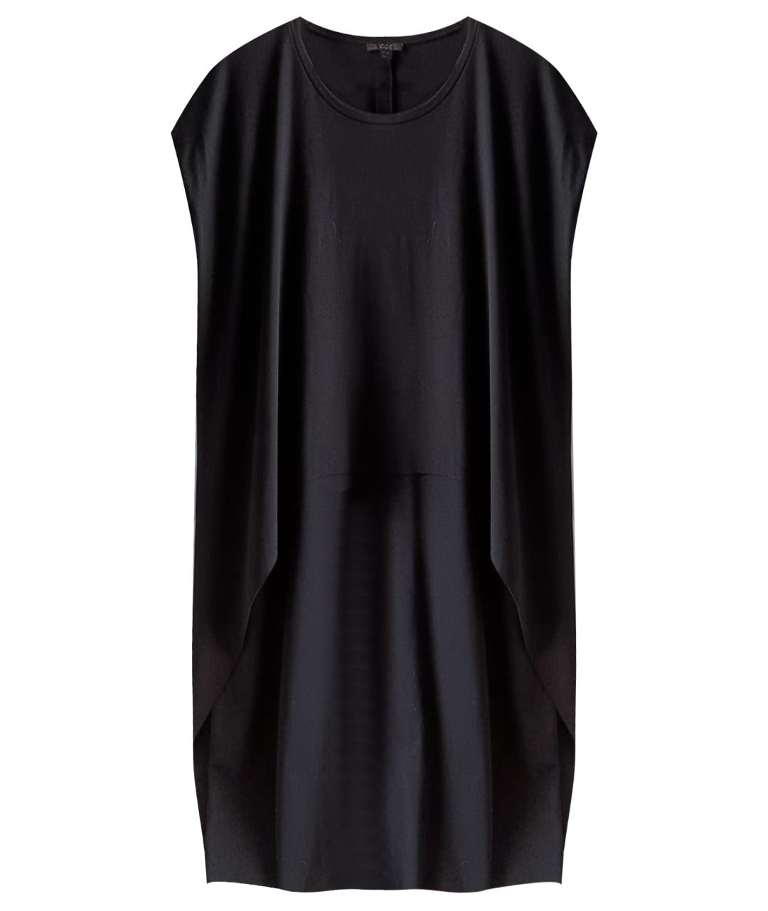 COS Черное вискозное повседневное платье, фото 1