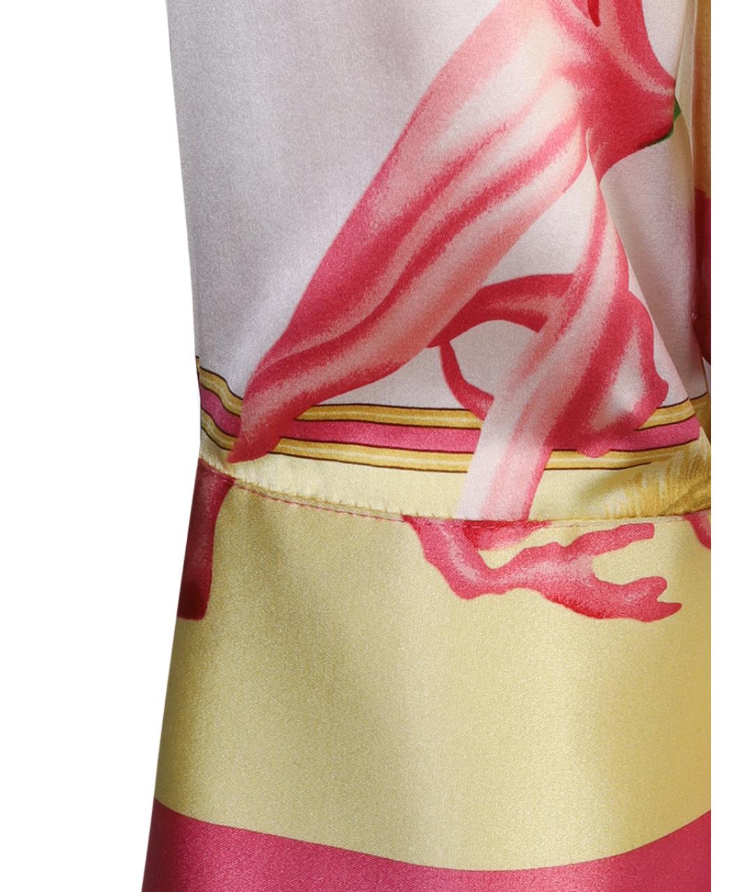 VERSACE Розовая шелковая блузы, фото 3