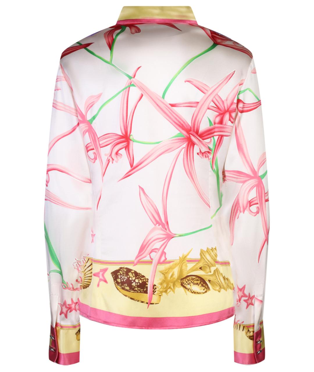 VERSACE Розовая шелковая блузы, фото 2