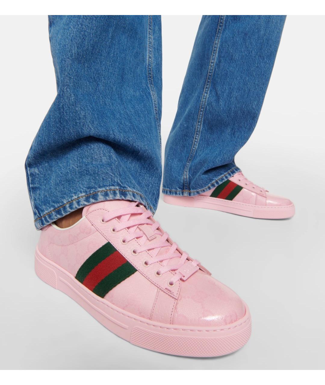 GUCCI Розовые кеды, фото 5