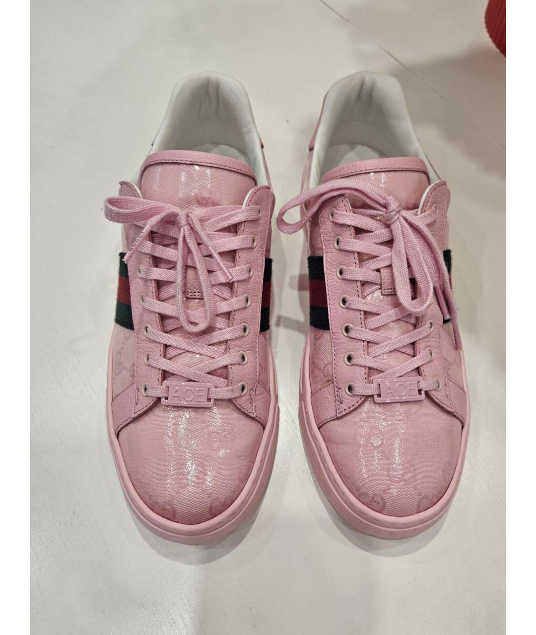 GUCCI Розовые кеды, фото 2
