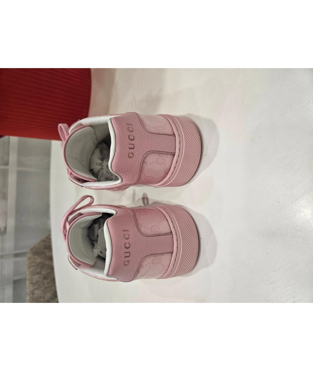 GUCCI Розовые кеды, фото 4
