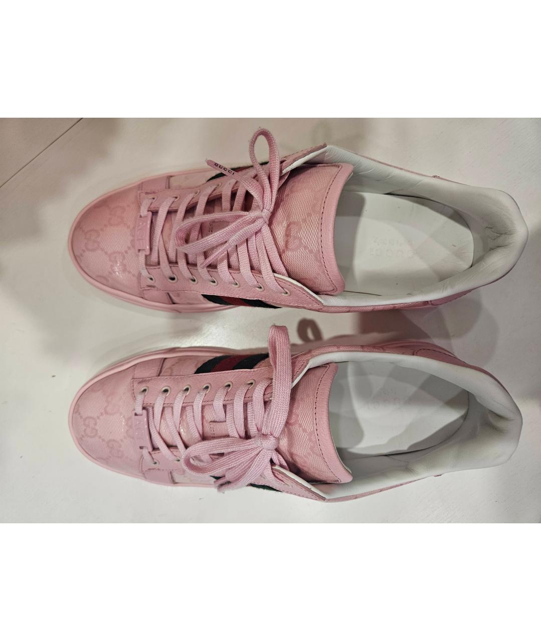 GUCCI Розовые кеды, фото 3