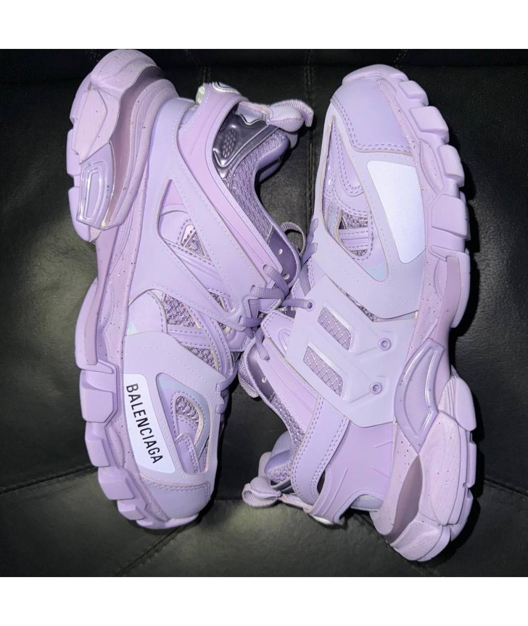 BALENCIAGA Фиолетовые текстильные кроссовки, фото 5
