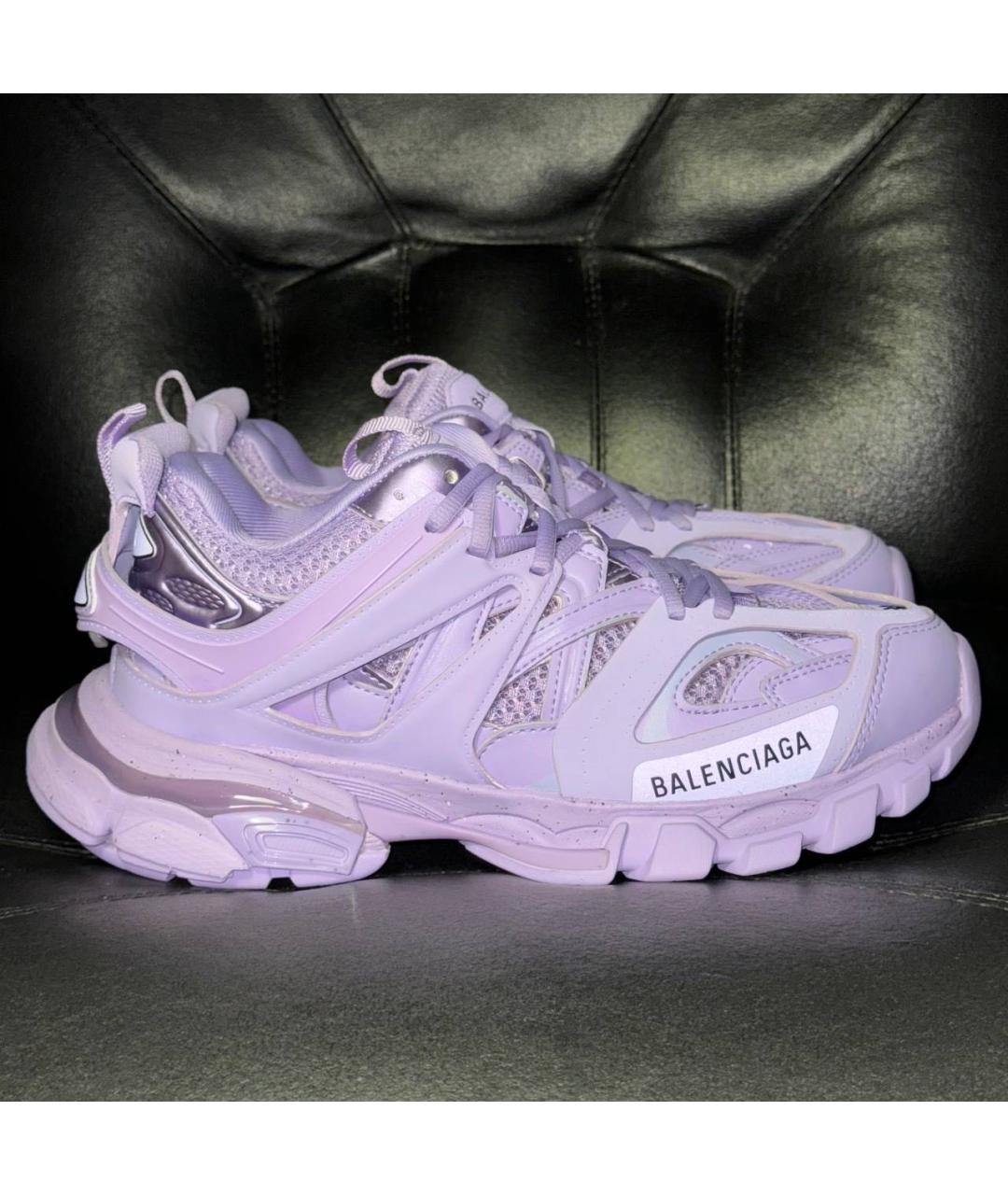 BALENCIAGA Фиолетовые текстильные кроссовки, фото 9