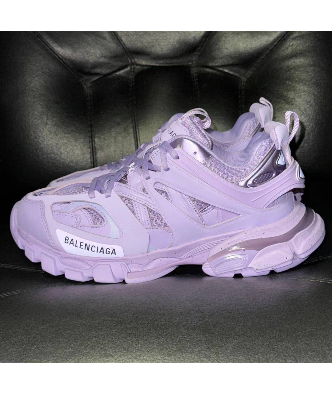 BALENCIAGA Фиолетовые текстильные кроссовки, фото 3