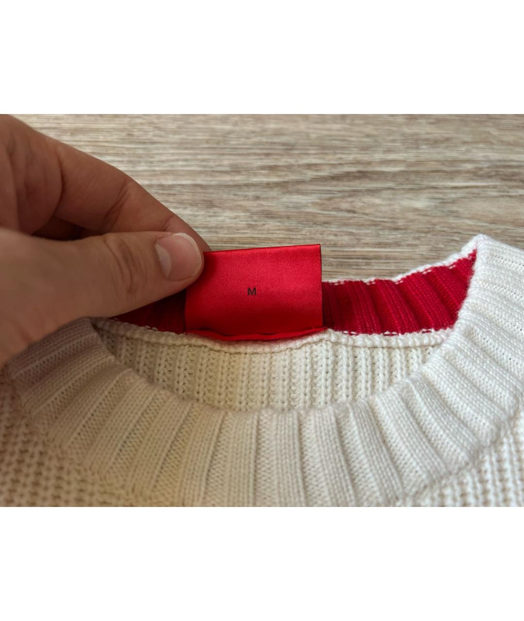 HUGO BOSS Бежевый хлопковый джемпер / свитер, фото 3