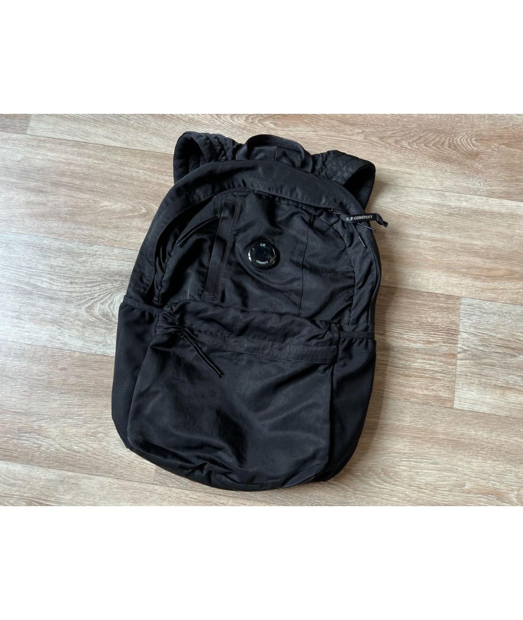 CP COMPANY Черный твидовый рюкзак, фото 6