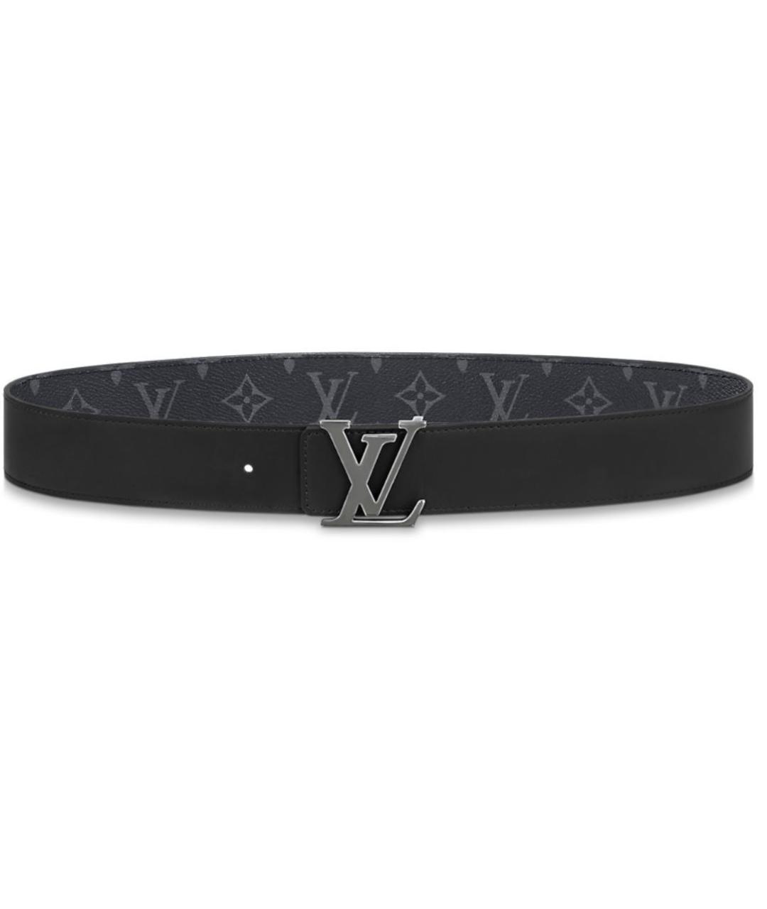LOUIS VUITTON Антрацитовый ремень, фото 3