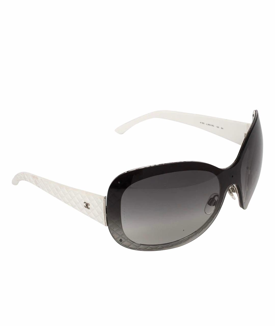 CHANEL PRE-OWNED Черные металлические солнцезащитные очки, фото 1
