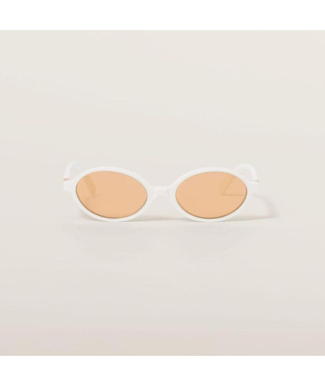 MIU MIU Белые солнцезащитные очки, фото 3
