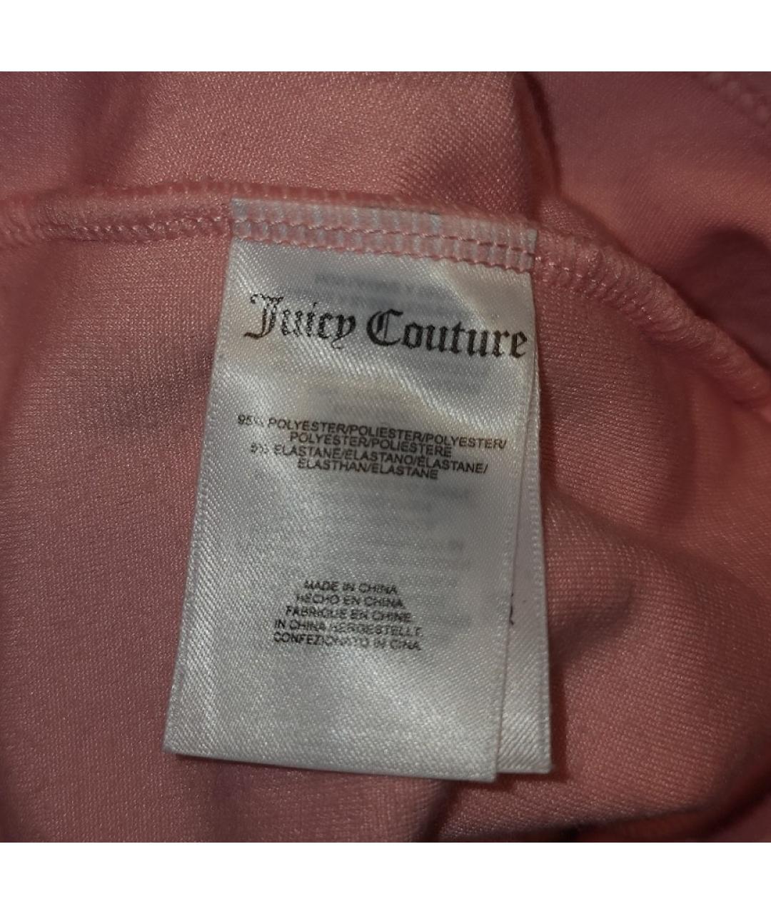 JUICY COUTURE Розовая полиэстеровая майка, фото 3