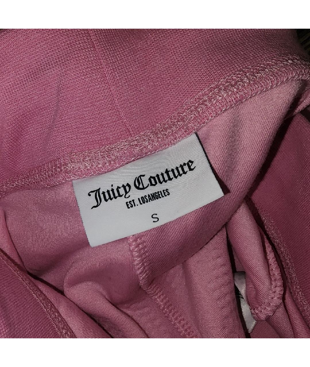 JUICY COUTURE Розовые полиэстеровые спортивные брюки и шорты, фото 4