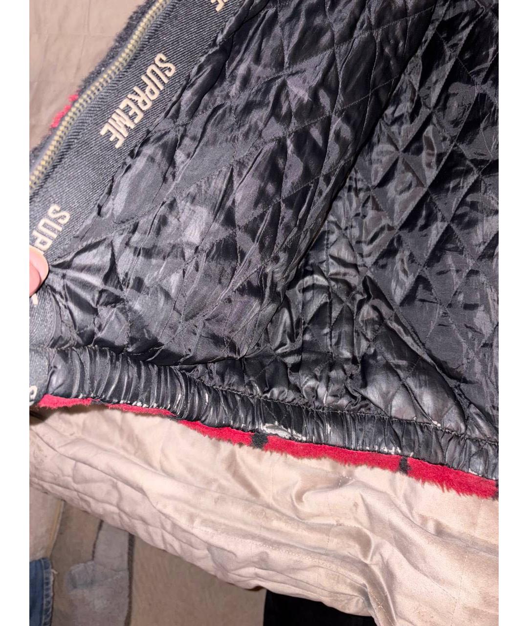 SUPREME Красная меховая дубленка/шуба, фото 4