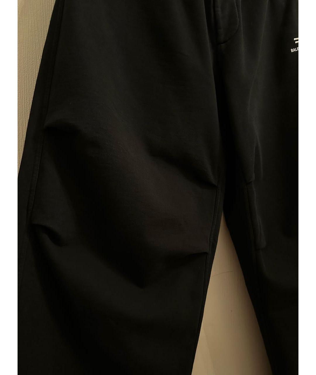 BALENCIAGA Черные хлопковые повседневные брюки, фото 5