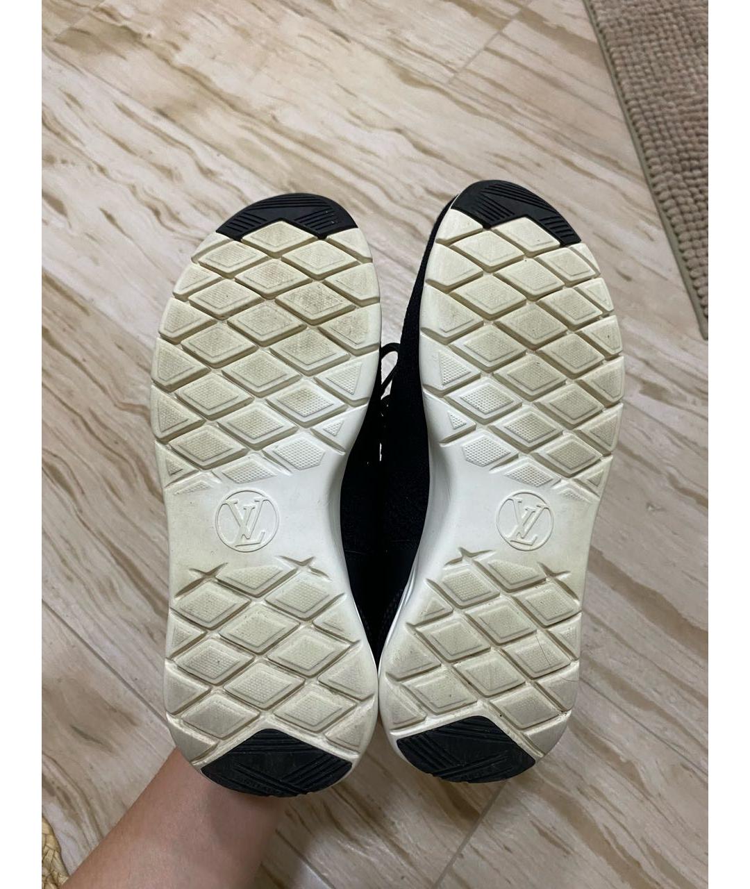 LOUIS VUITTON Черные синтетические кроссовки, фото 6