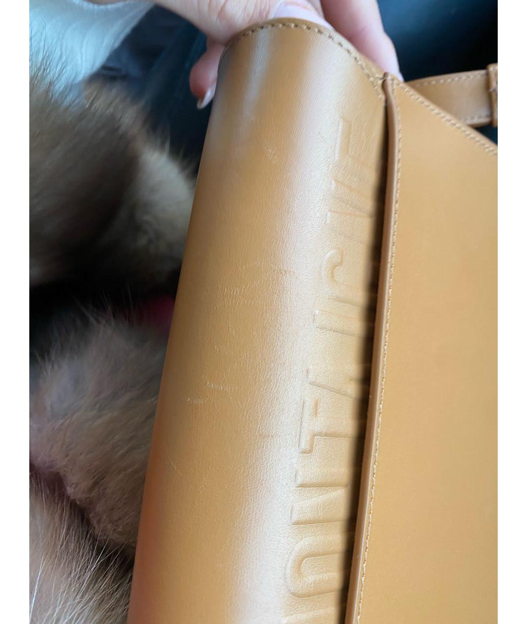 CHRISTIAN DIOR PRE-OWNED Коричневая кожаная сумка через плечо, фото 6