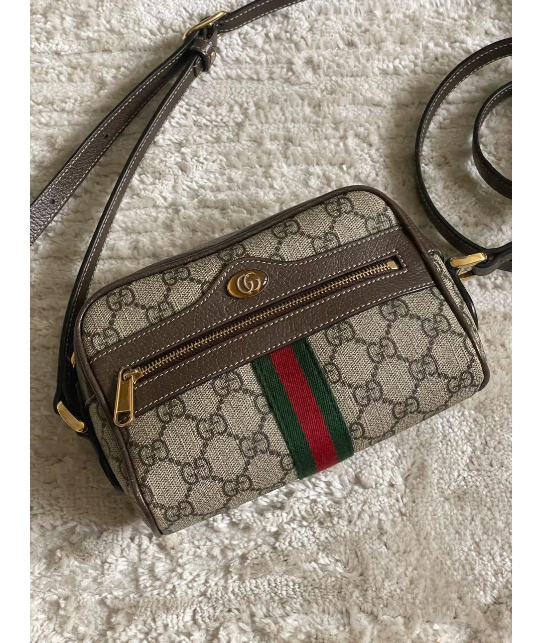 GUCCI Коричневая сумка через плечо, фото 6