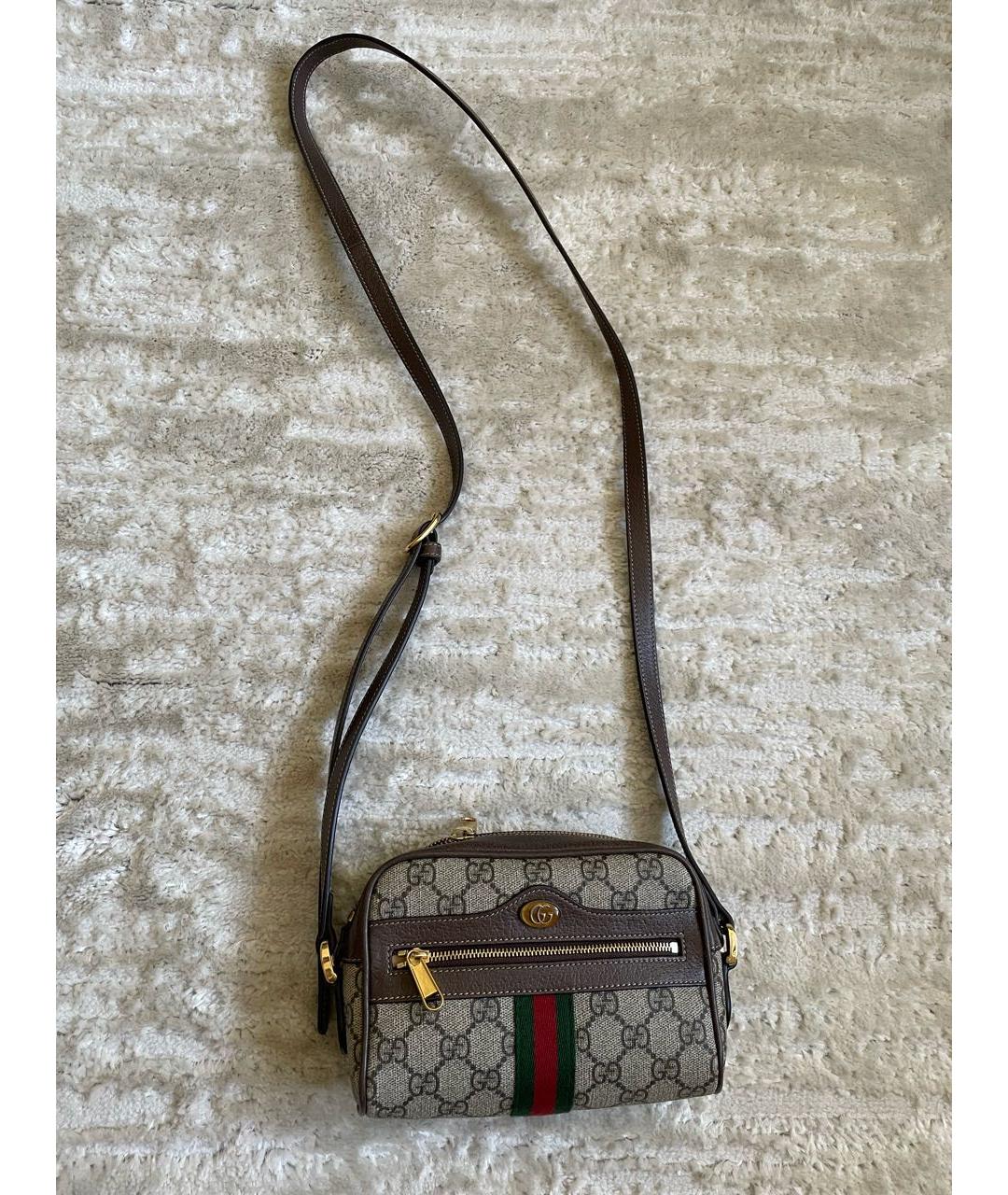 GUCCI Коричневая сумка через плечо, фото 3