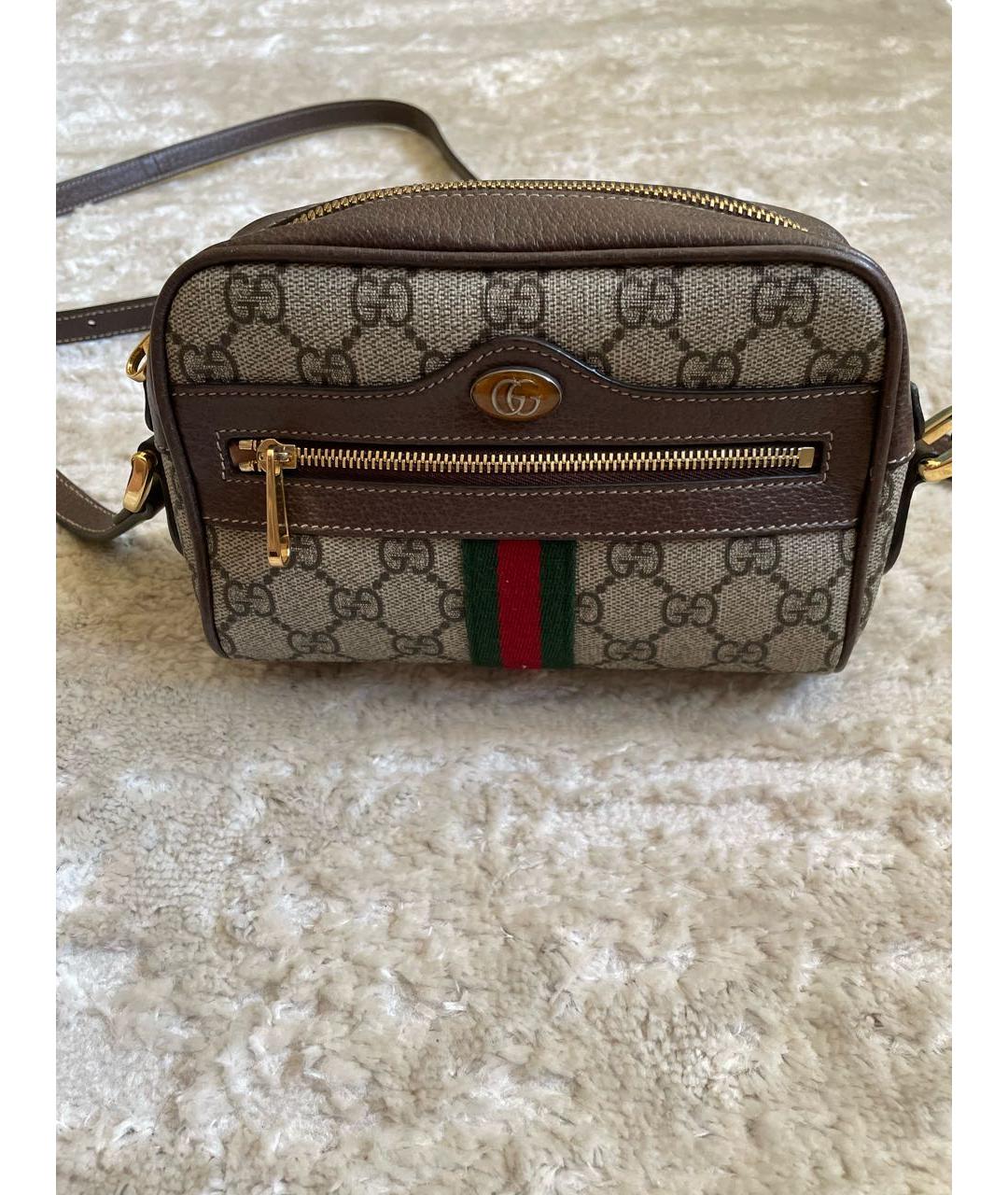 GUCCI Коричневая сумка через плечо, фото 5