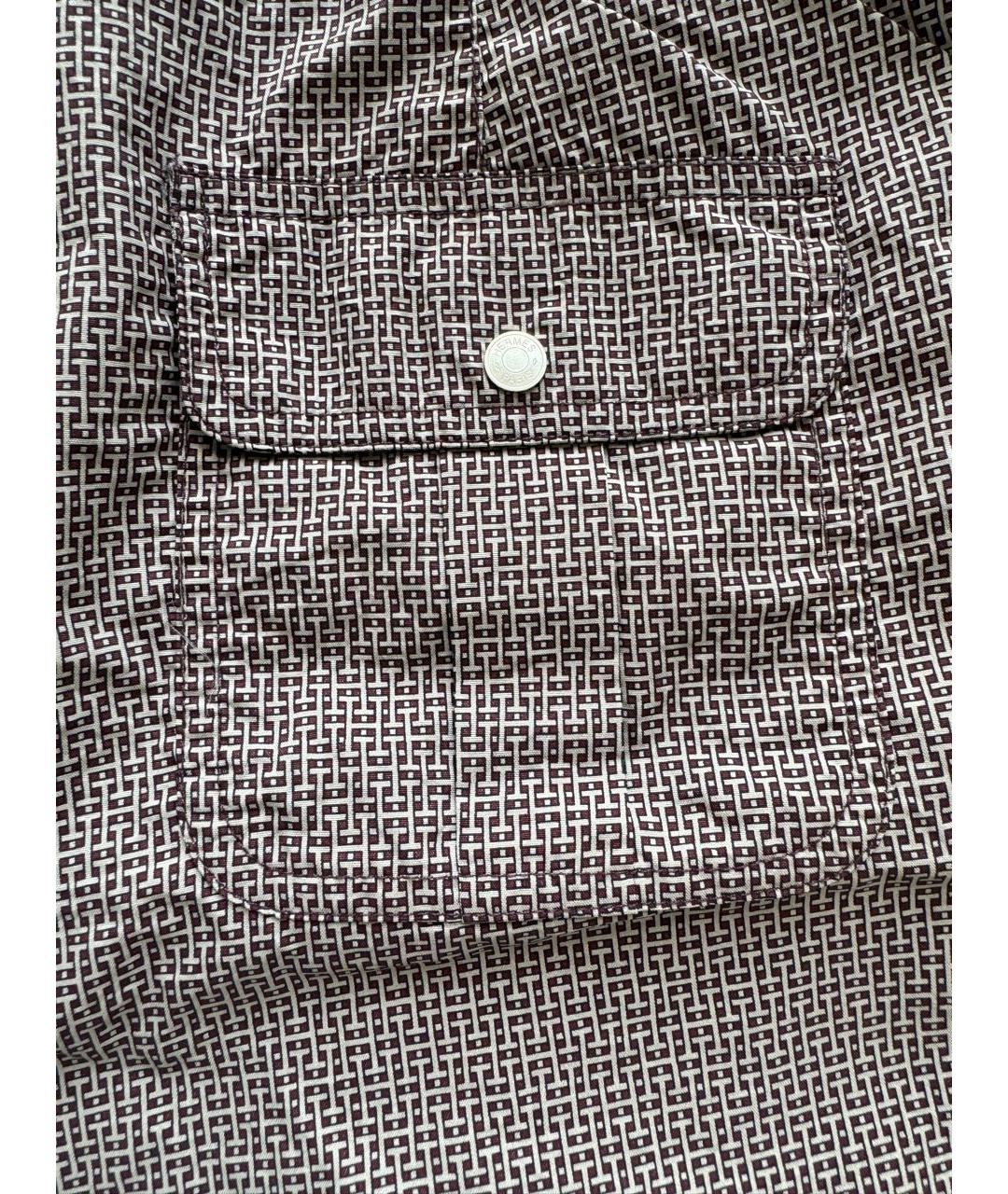HERMES Коричневые полиамидовые шорты, фото 3