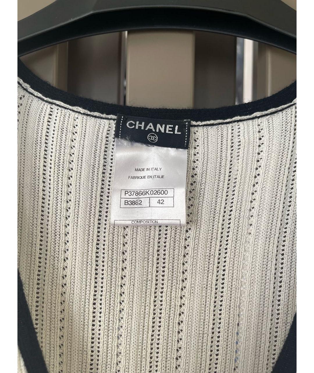 CHANEL PRE-OWNED Белый джемпер / свитер, фото 4