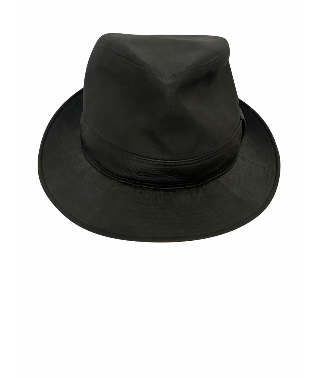HERMES PRE-OWNED Черная льняная шляпа, фото 1