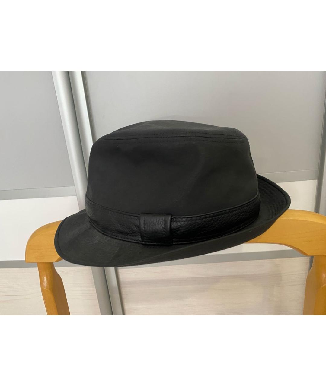 HERMES PRE-OWNED Черная льняная шляпа, фото 2