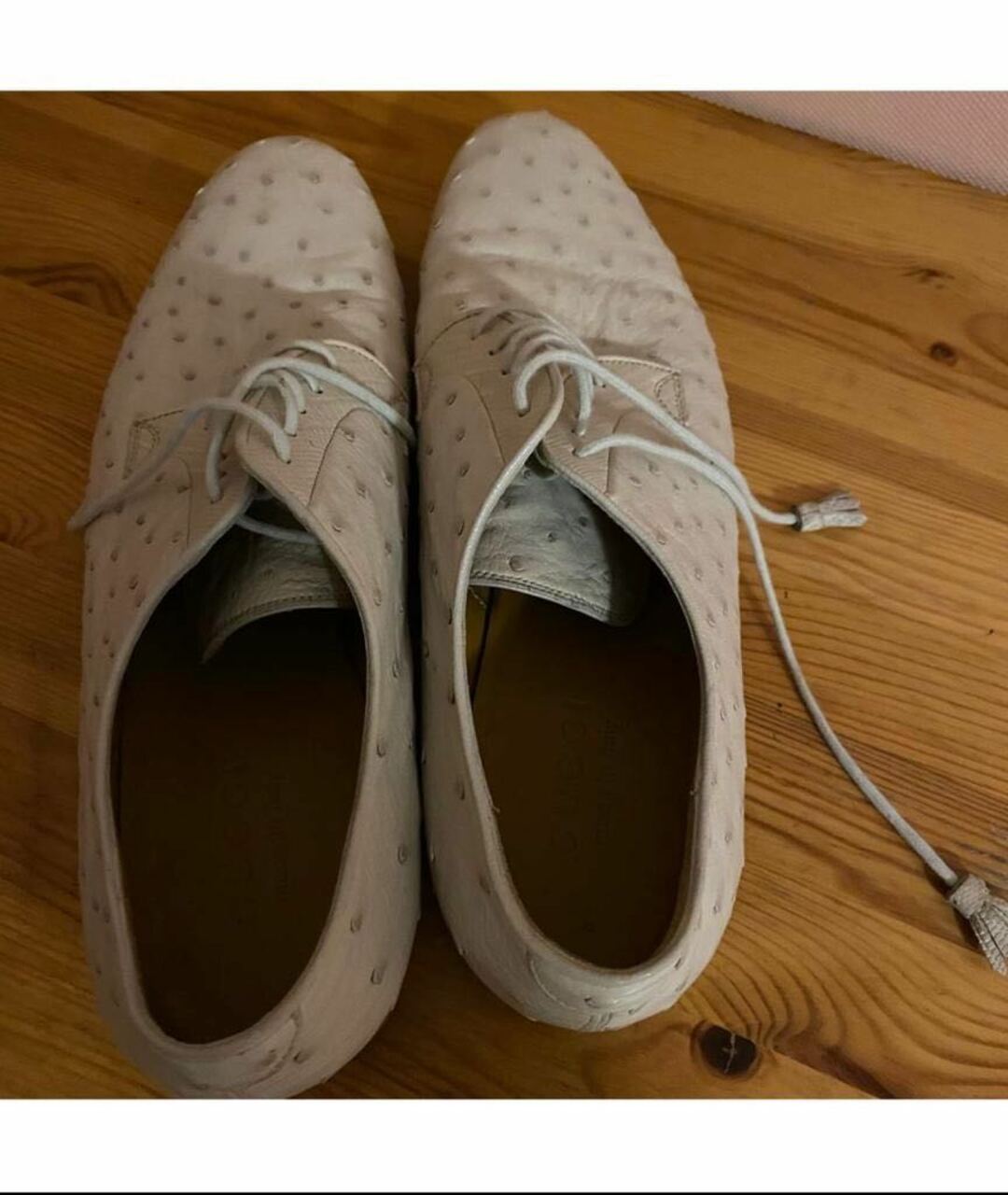 GUCCI Белые туфли из экзотической кожи, фото 3