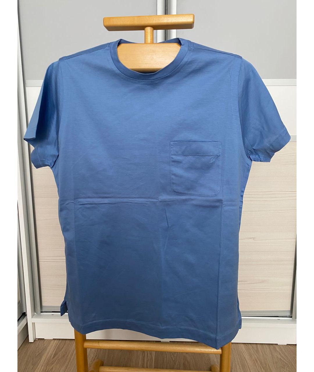 BRIONI Голубая футболка, фото 4