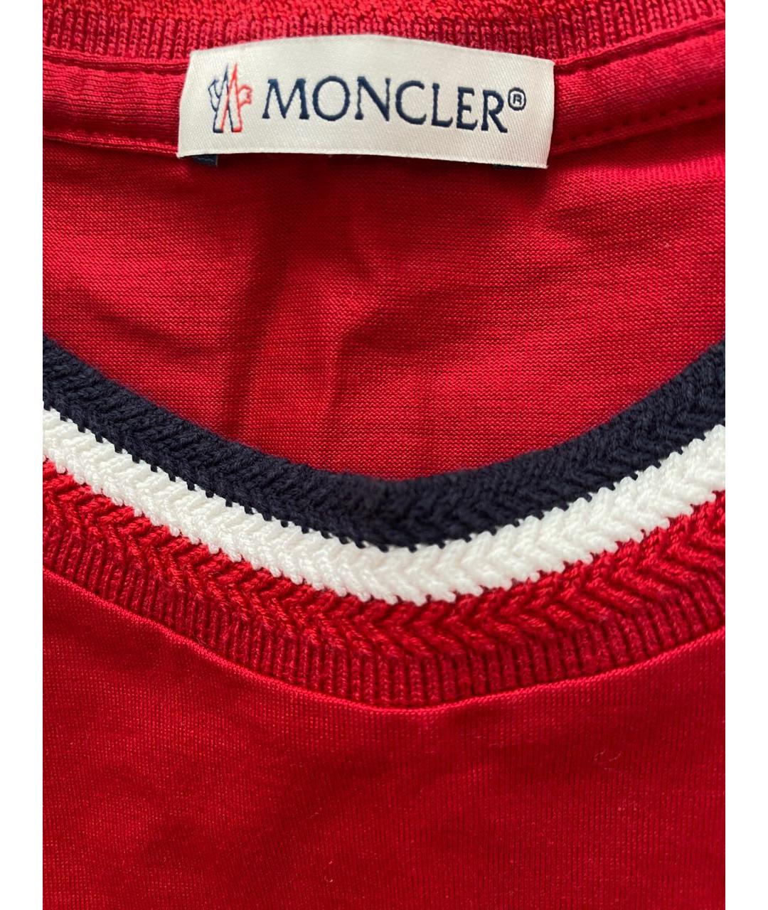 MONCLER Красная футболка, фото 3