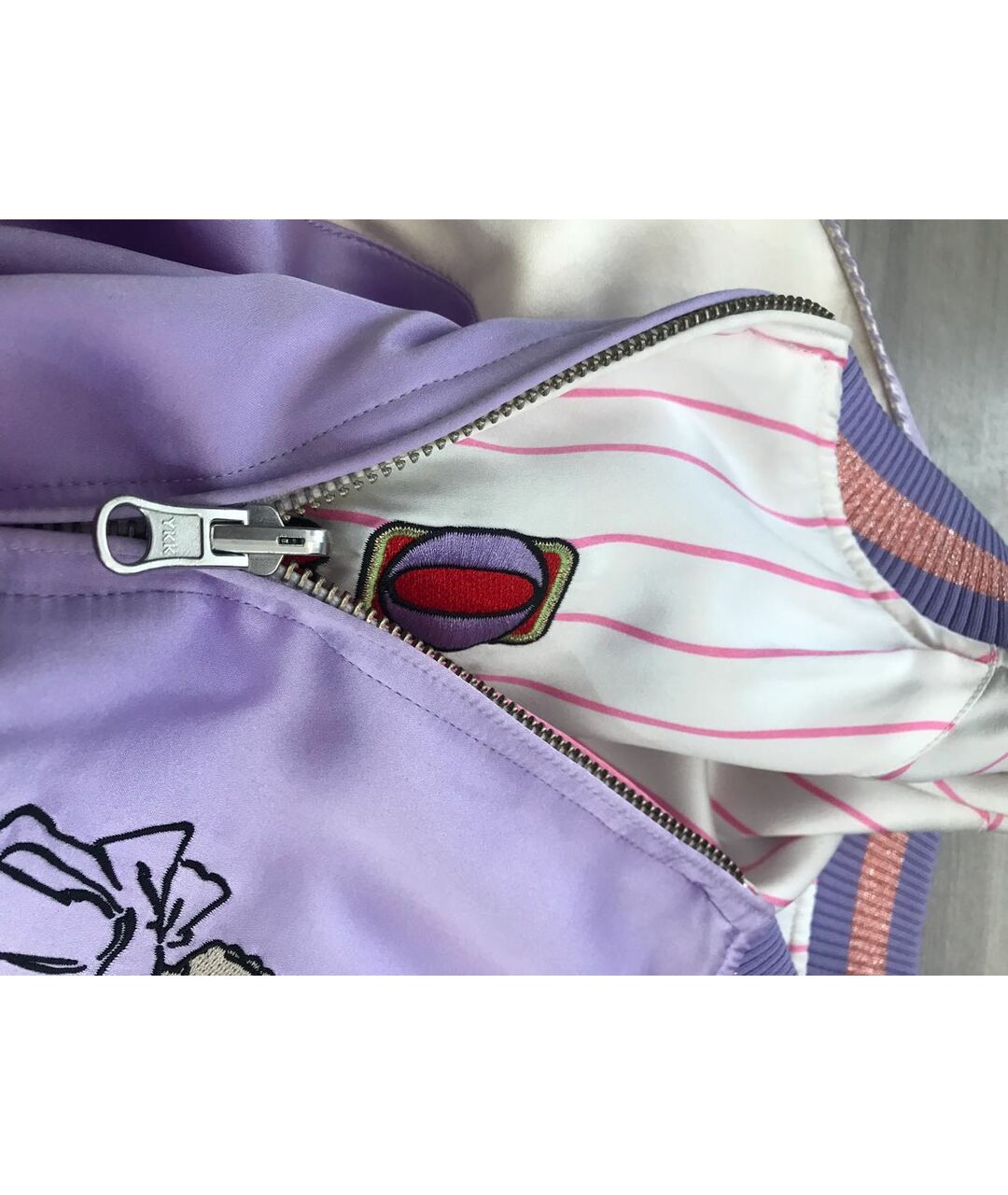 OPENING CEREMONY Фиолетовый шелковый спортивные костюмы, фото 8