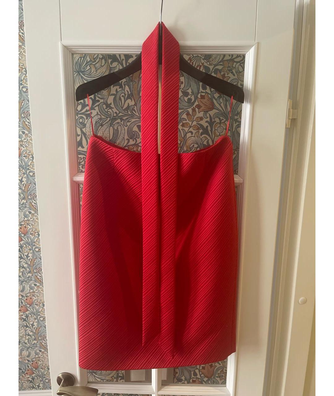 ESCADA Красный шерстяной костюм с юбками, фото 3