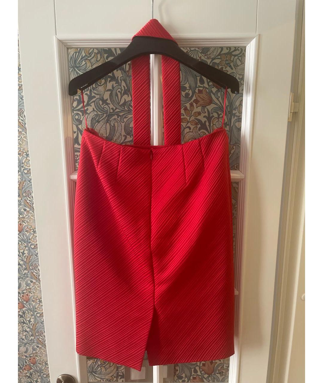 ESCADA Красный шерстяной костюм с юбками, фото 4