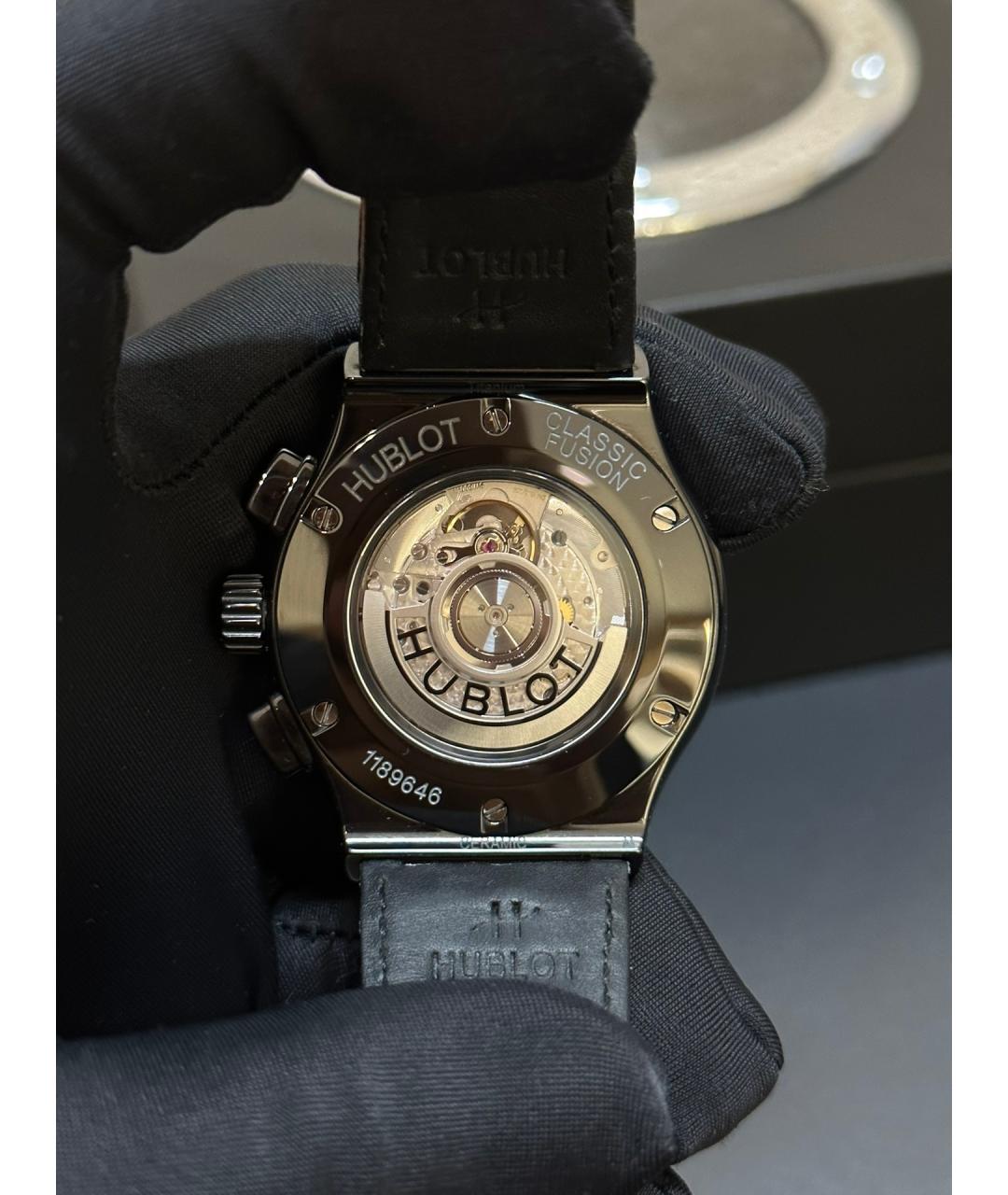 HUBLOT Черные металлические часы, фото 5