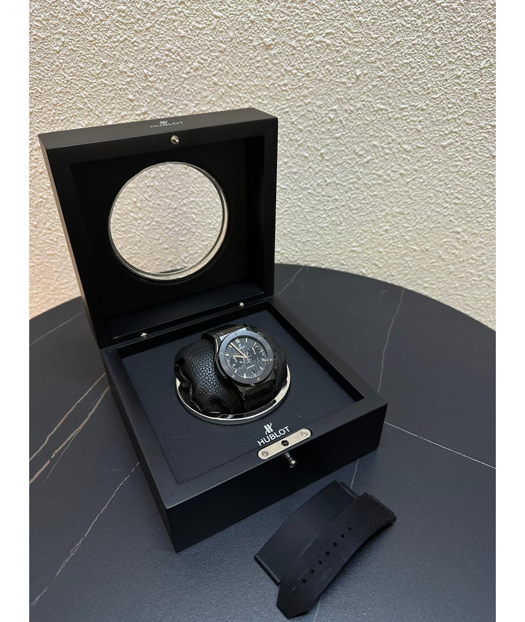 HUBLOT Черные металлические часы, фото 2