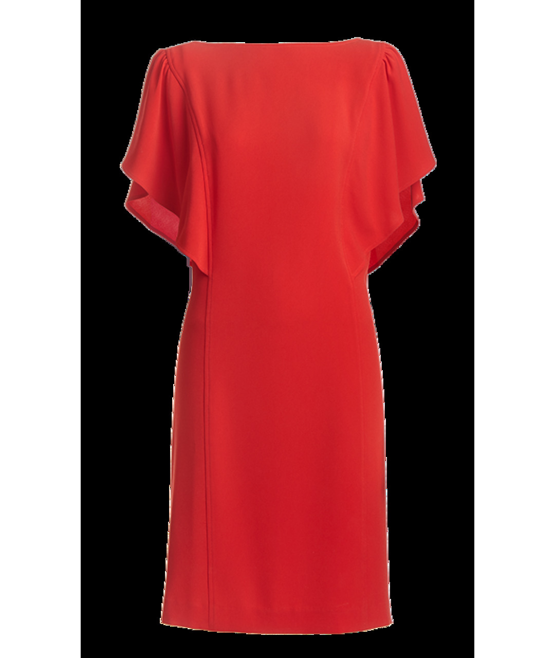ST. JOHN Красное шелковое повседневное платье, фото 5