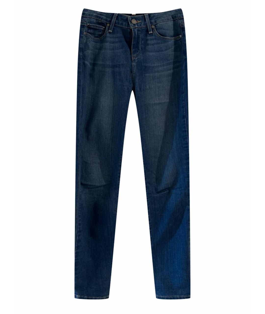 PAIGE Темно-синие хлопковые джинсы слим, фото 1