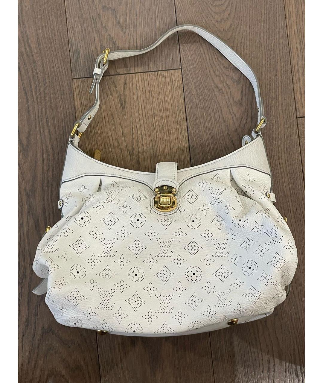 LOUIS VUITTON PRE-OWNED Белая кожаная сумка тоут, фото 8