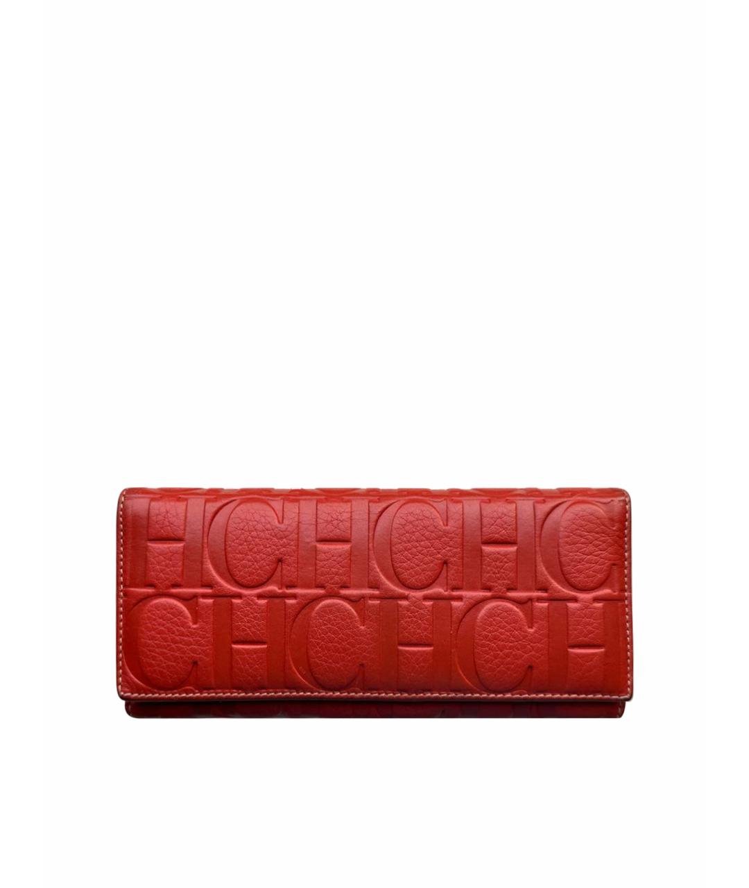 CAROLINA HERRERA Красный кожаный кошелек, фото 1