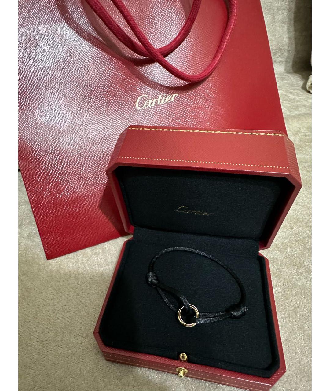 CARTIER Черный браслет из желтого золота, фото 4