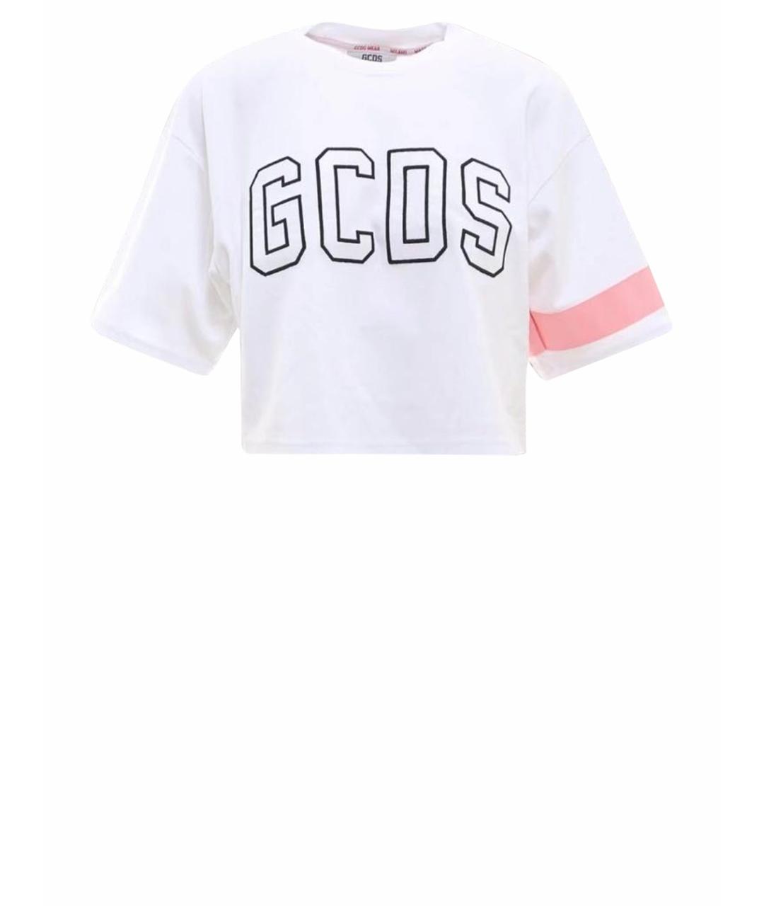 GCDS Белая хлопковая футболка, фото 1