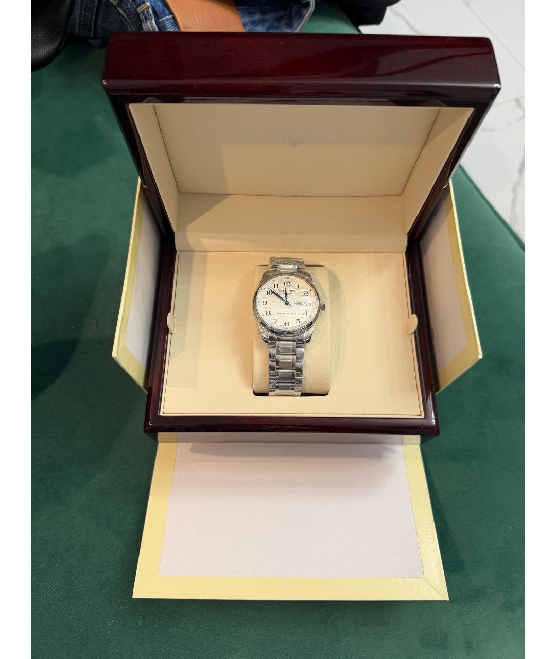 LONGINES Серебряные металлические часы, фото 3