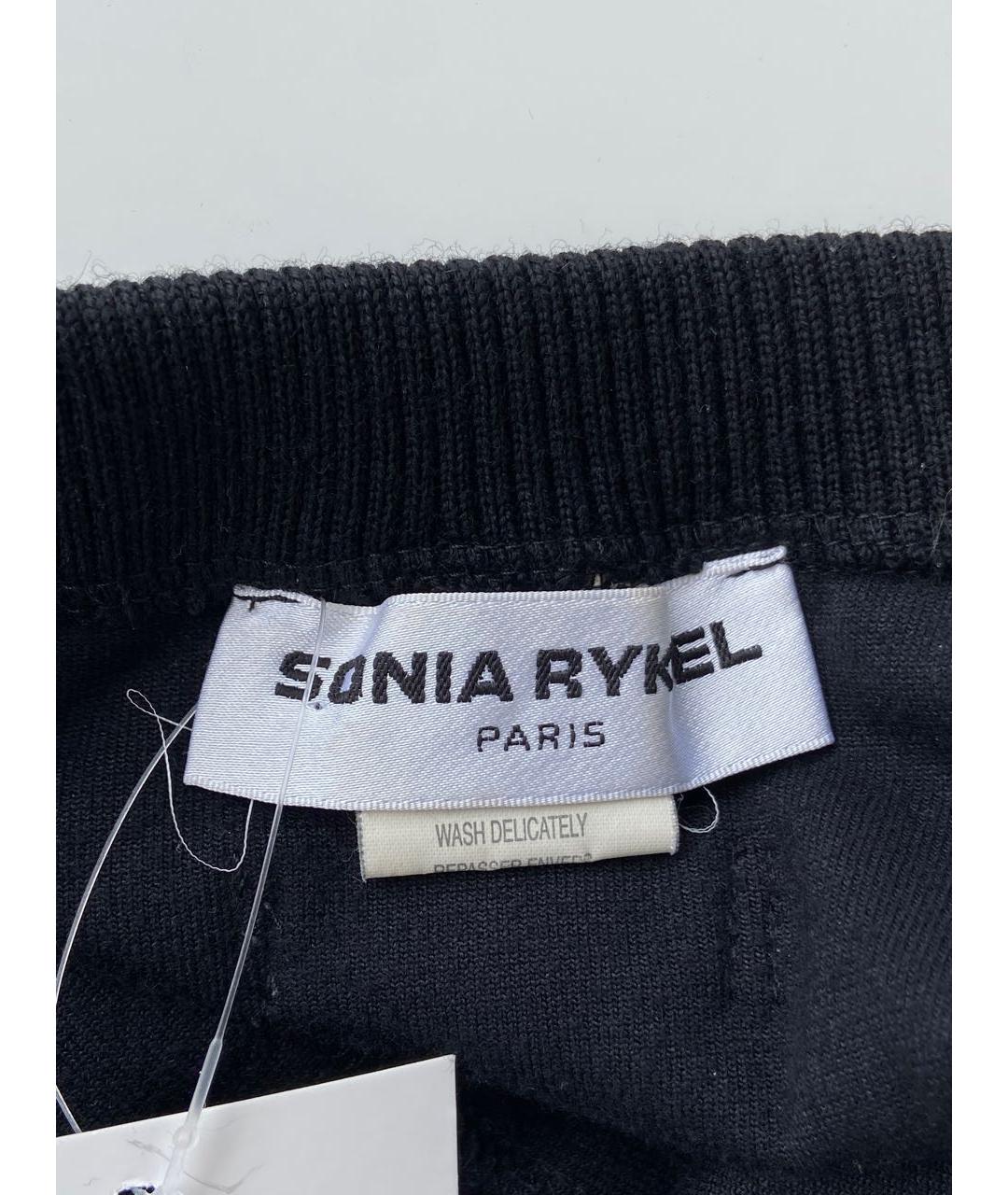 SONIA RYKIEL Черная хлопковая юбка макси, фото 3