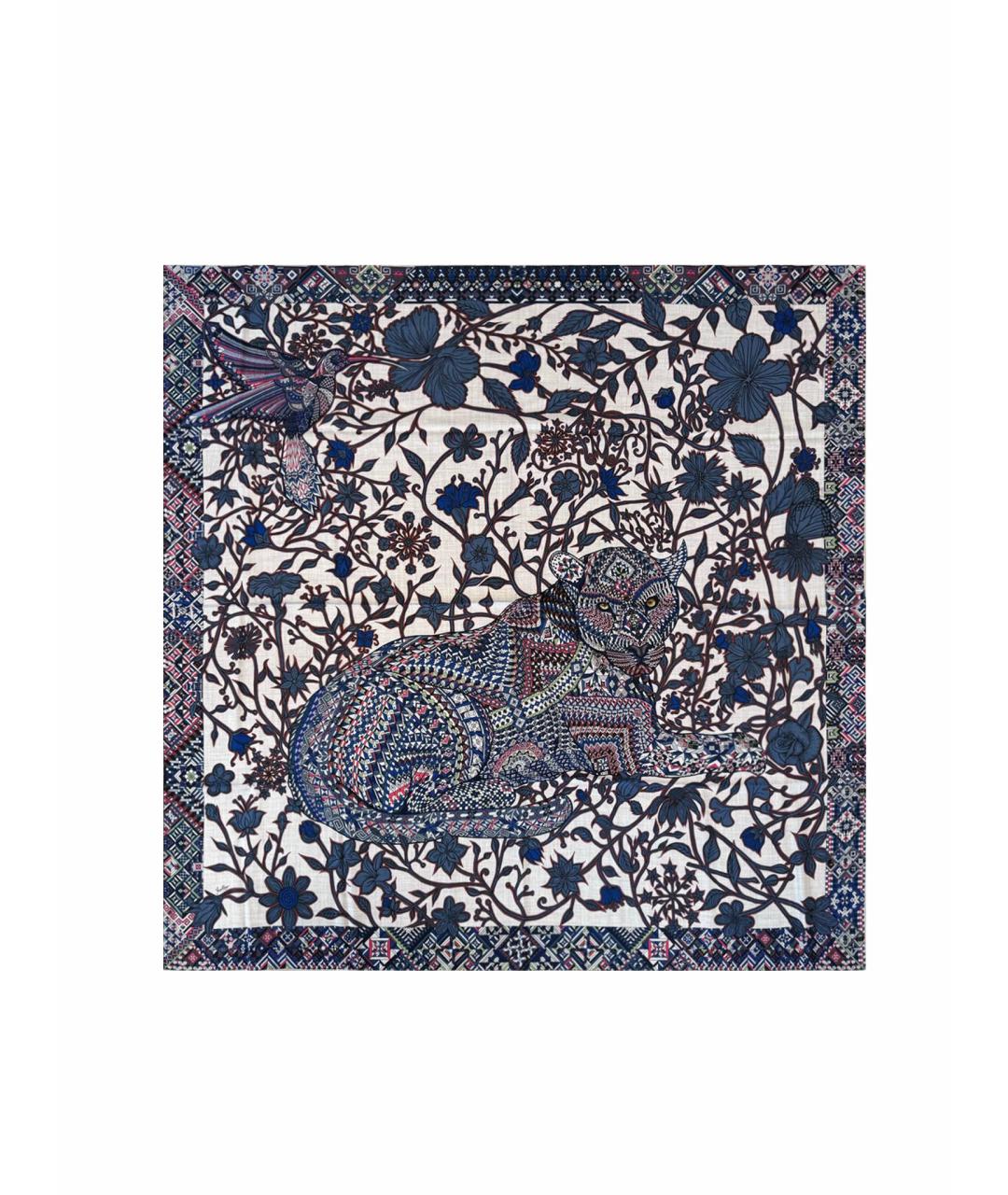 HERMES PRE-OWNED Синий кашемировый платок, фото 1
