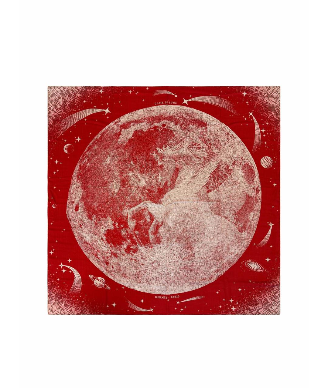 HERMES PRE-OWNED Красный кашемировый платок, фото 1
