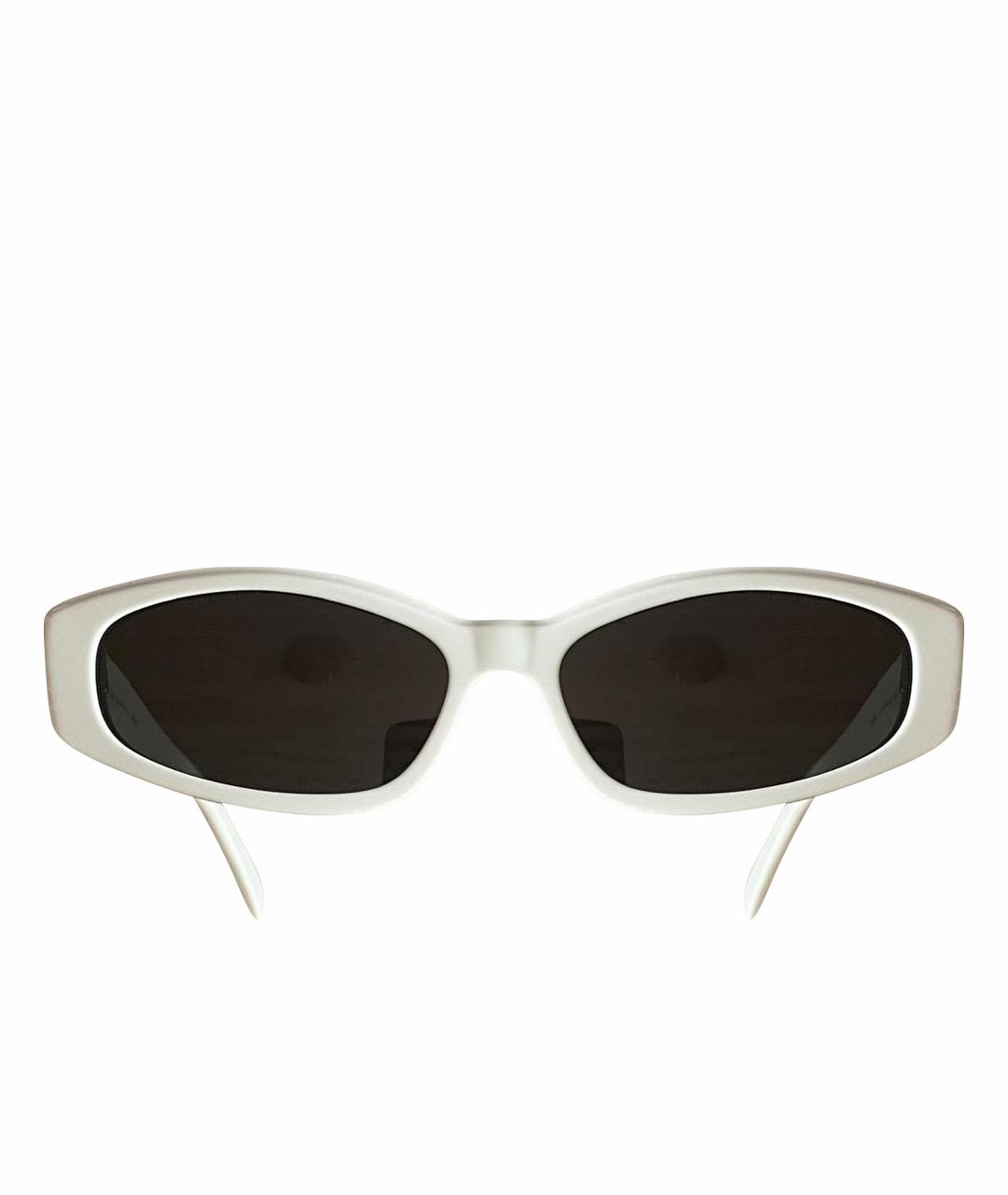 CELINE PRE-OWNED Белые пластиковые солнцезащитные очки, фото 1