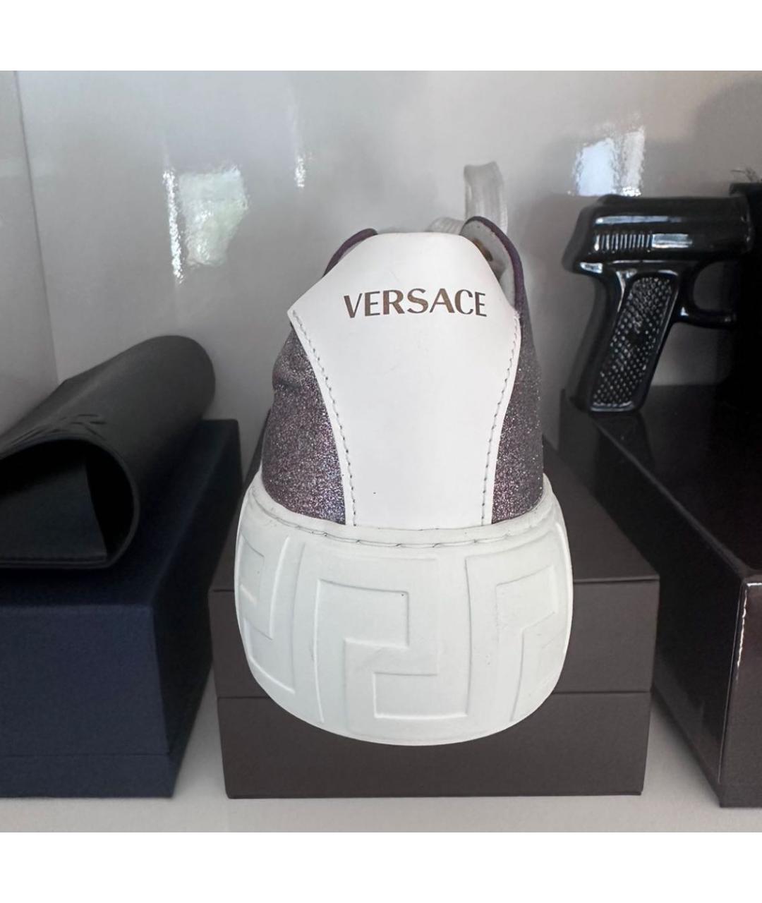 VERSACE Розовые кеды, фото 2